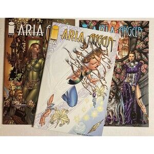 Aria Angela (2000, 1st Printing) Image Comic Book Set 1-2 + Extra No. 2 Variant